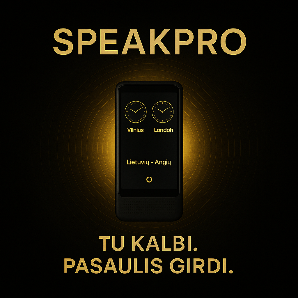 SpeakPro Business Edition - AI Balso Vertėjas