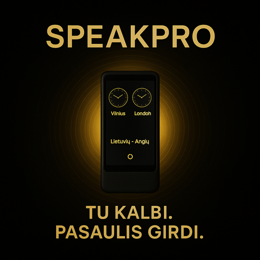 SpeakPro Business Edition - AI Balso Vertėjas